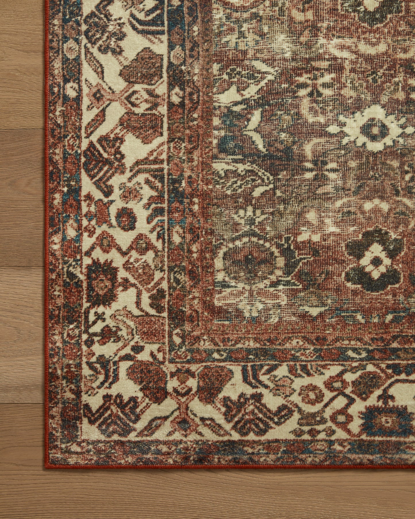 Banks Rug - Brick / Ivory