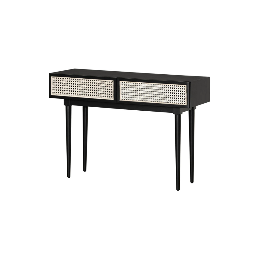 Cane Console Table