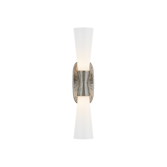 Utopia Double Bath Sconce - Polished Nickel