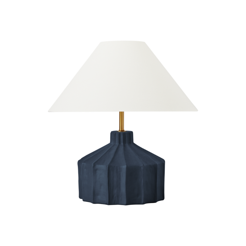 Veneto Table Lamp - Matte Blue Wash