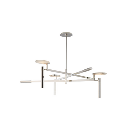 Melange Floating Disc Chandelier - Polished Nickel