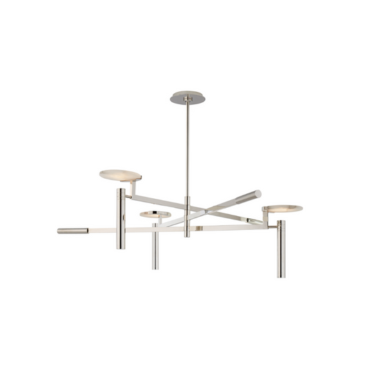 Melange Floating Disc Chandelier - Polished Nickel