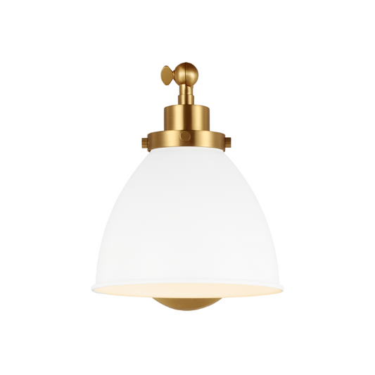 Wellfleet Dome Task Sconce - Matte White