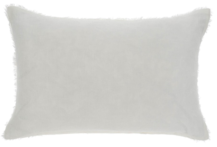 Lina Linen Pillow, Ivory