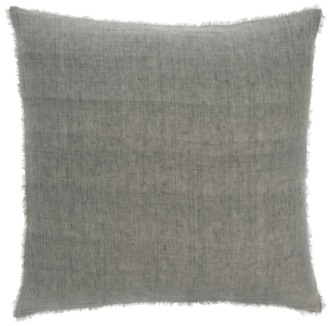 Lina Linen Pillow, Grey