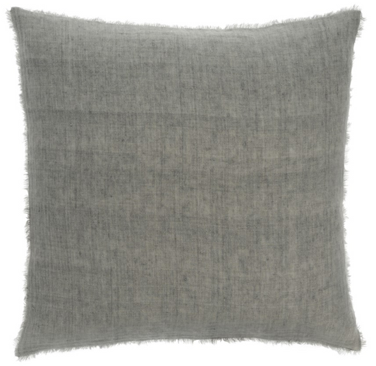 Lina Linen Pillow, Grey