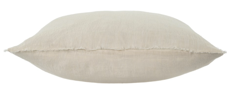 Lina Linen Pillow, Ivory