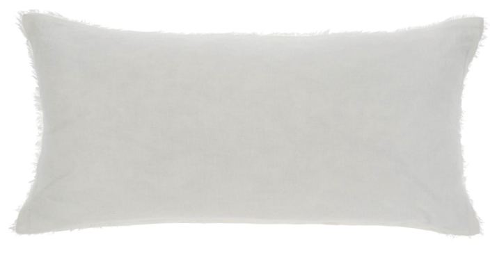 Lina Linen Pillow, Ivory