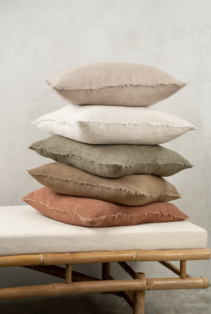 Lina Linen Pillow, Oat