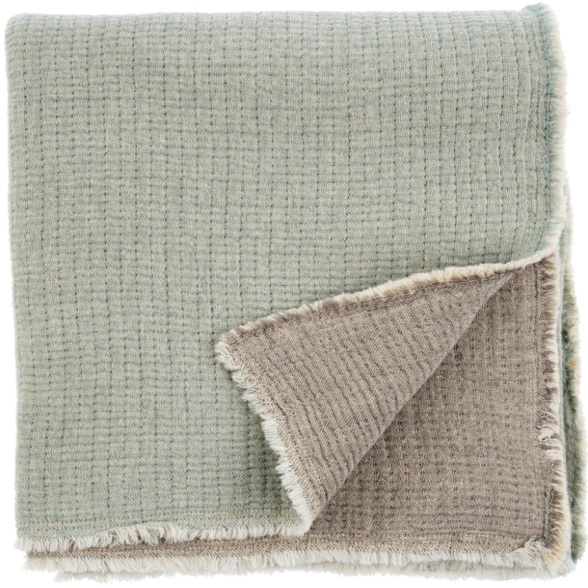 Madeira Double Sided Throw, Sky/Grey