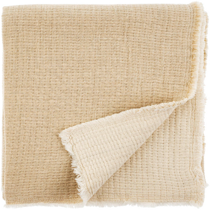 Madeira Double Sided Throw, Beige/Natural