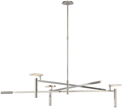 Melange Floating Disc Chandelier - Polished Nickel