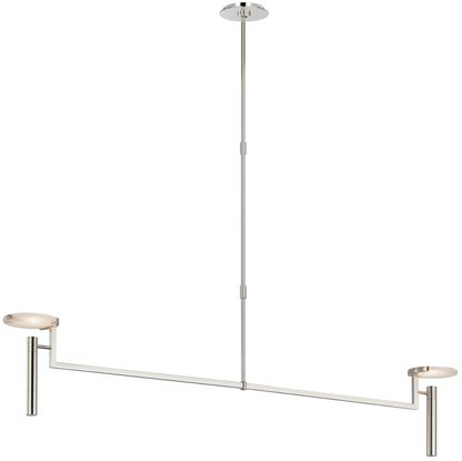 Melange Floating Disc Chandelier - Polished Nickel