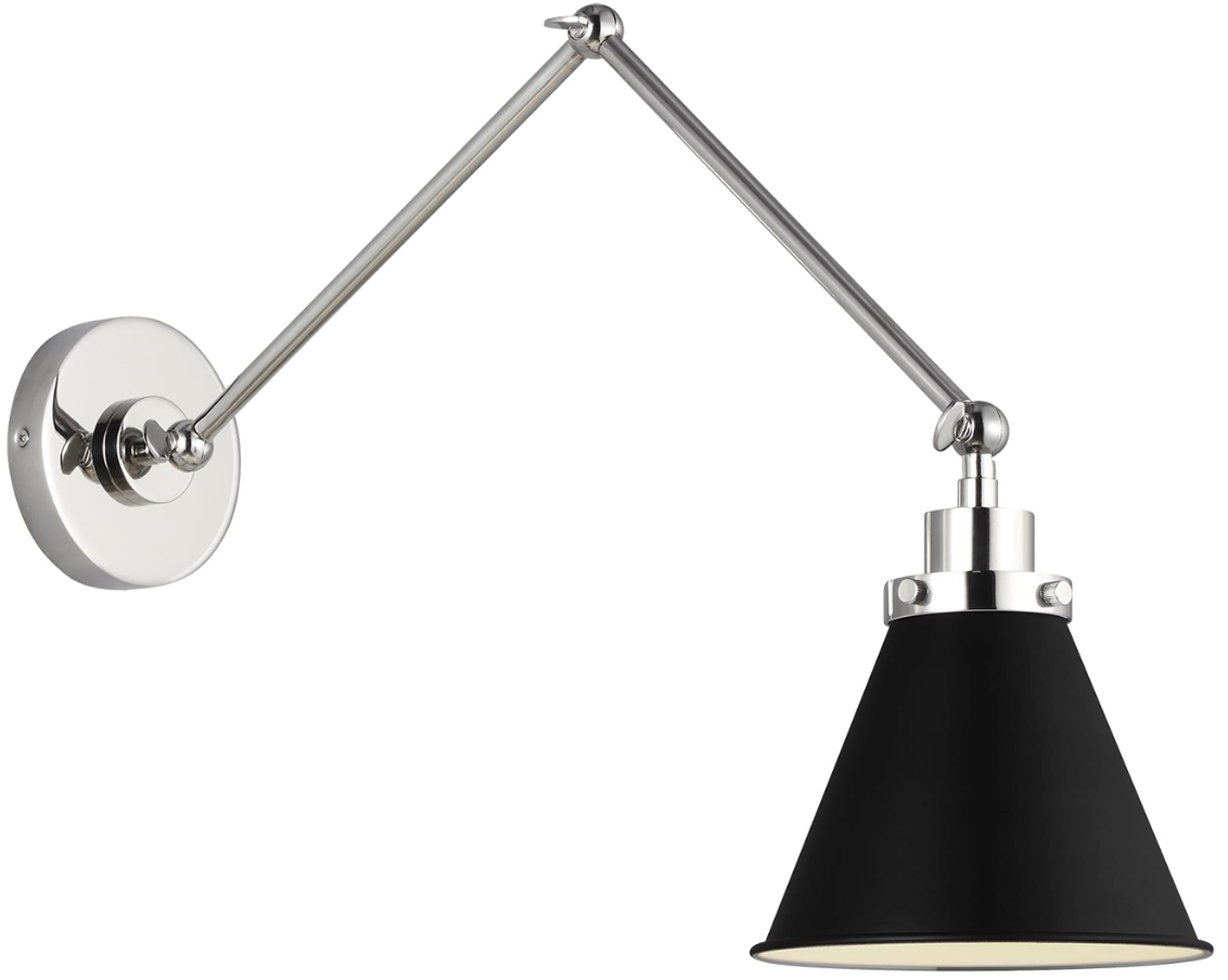 Wellfleet Cone Task Sconce - Midnight Black