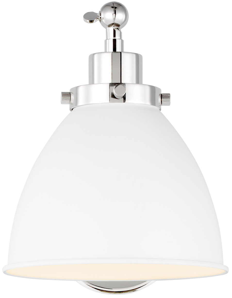 Wellfleet Dome Task Sconce - Matte White