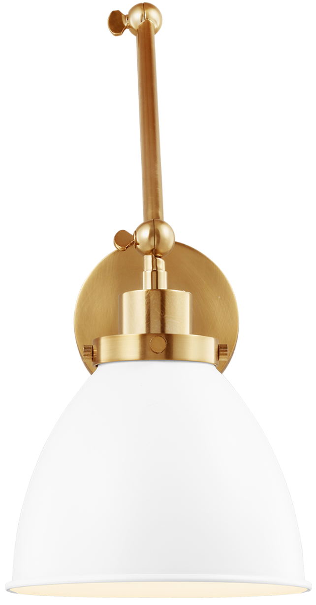 Wellfleet Dome Task Sconce - Matte White