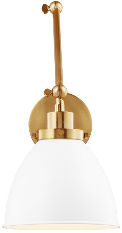 Wellfleet Dome Task Sconce - Matte White