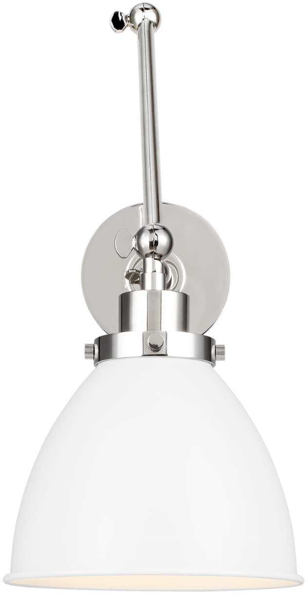 Wellfleet Dome Task Sconce - Matte White