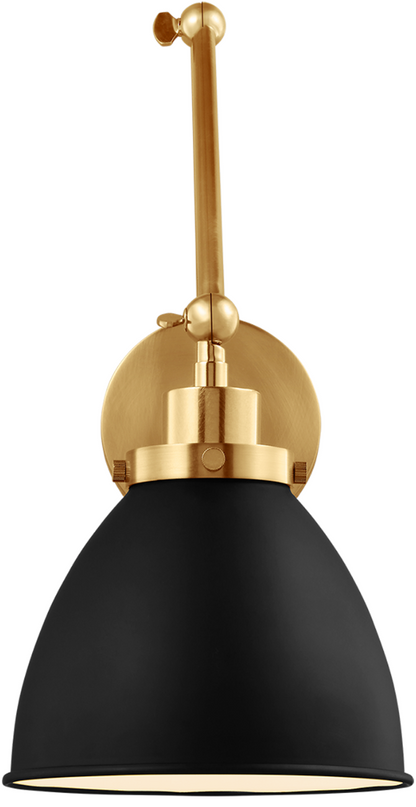 Wellfleet Dome Task Sconce - Midnight Black