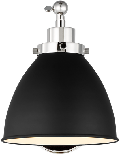 Wellfleet Dome Task Sconce - Midnight Black