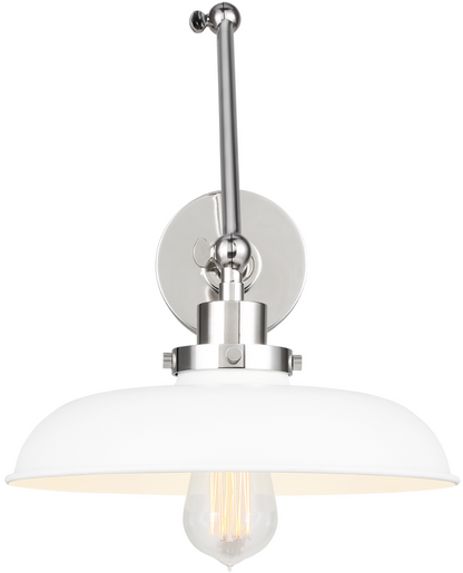 Wellfleet Wide Task Sconce - Matte White