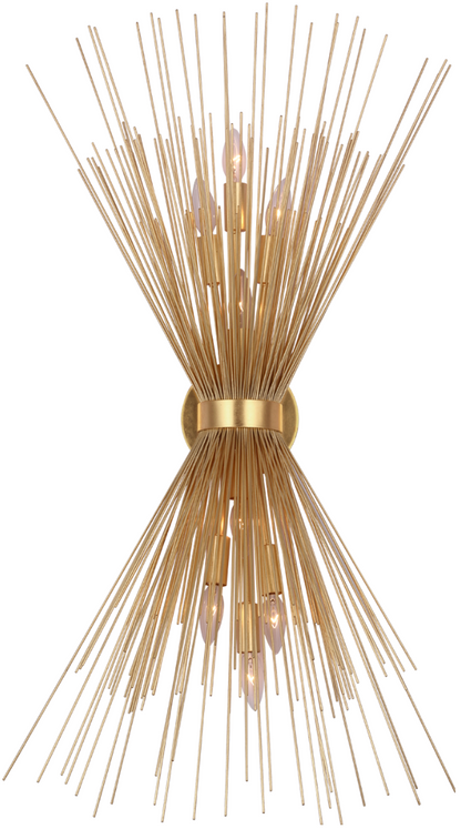 Strada Symmetrical Sconce - Gold