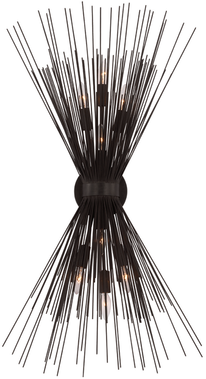 Strada Symmetrical Sconce - Aged Iron