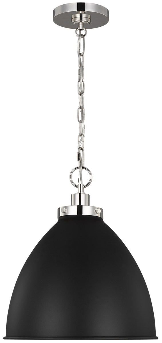 Wellfleet Dome Pendant - Midnight Black