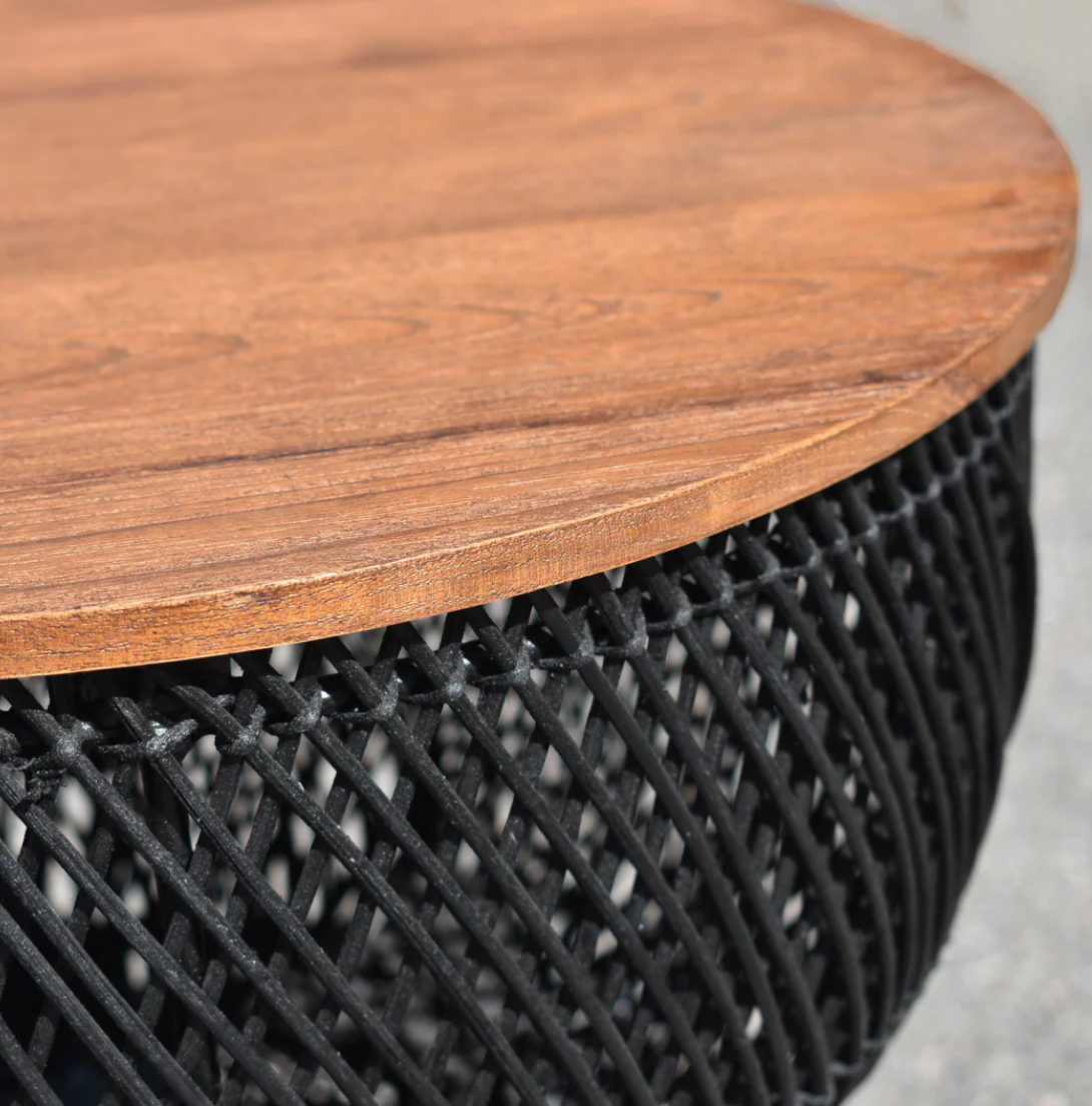 Wave Side Table - Black