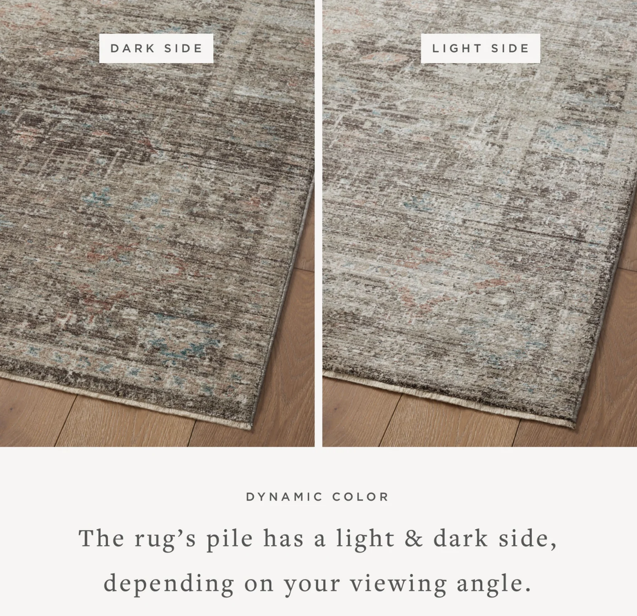 Millie Rug - Charcoal / Dove