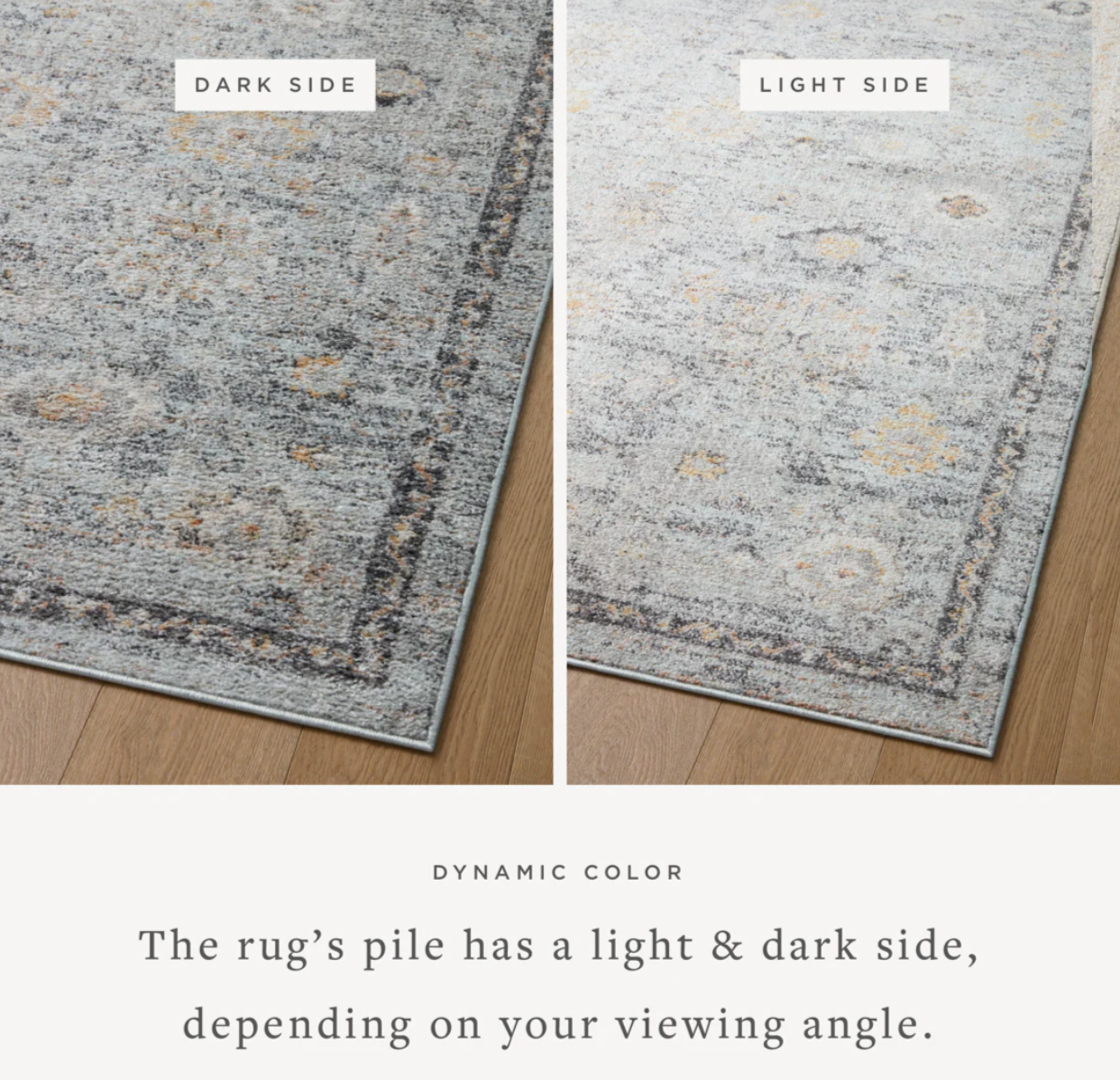 Monroe Rug - Sky / Gold