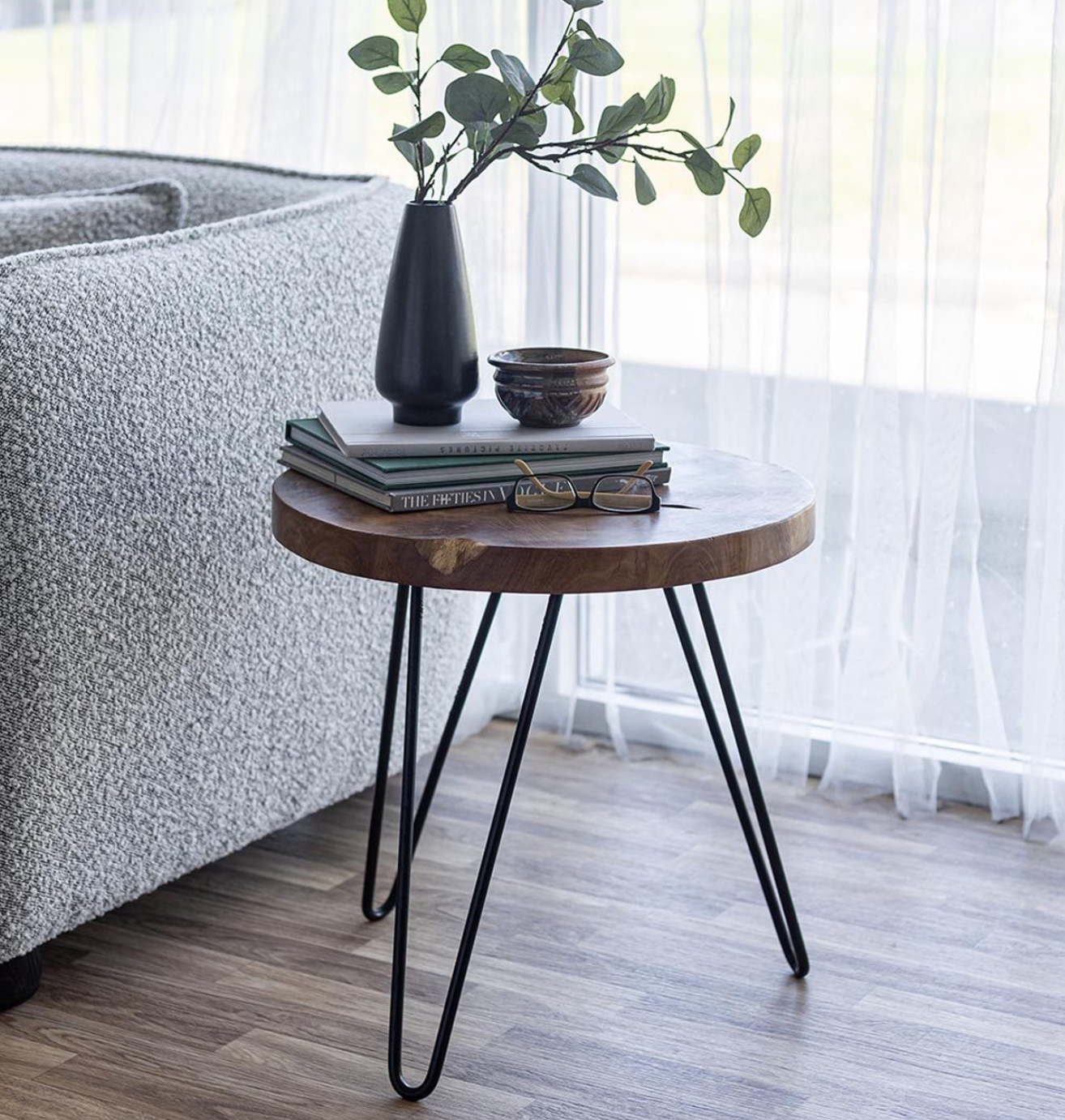 Natura Hairpin Side Table