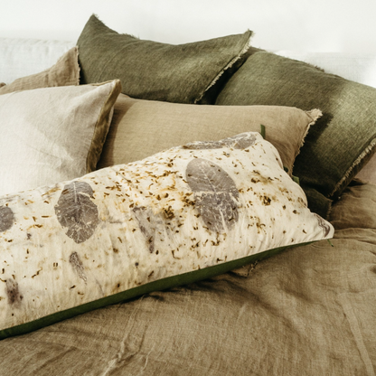 Lina Linen Pillow, Avocado