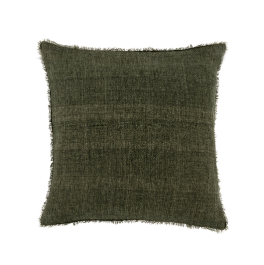 Lina Linen Pillow, Avocado