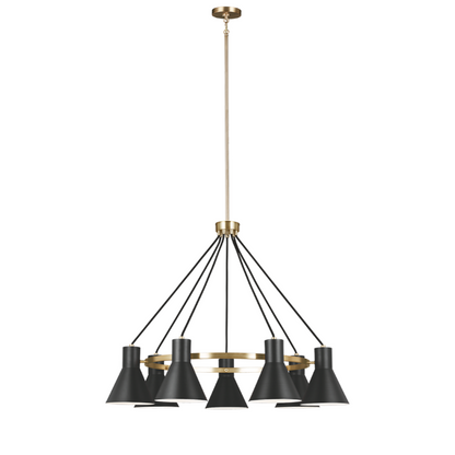 Towner Chandelier - Satin Brass