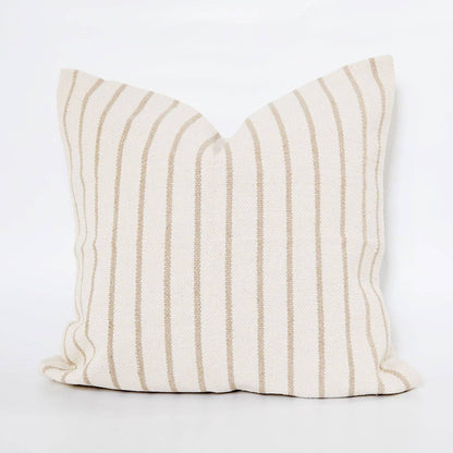 Woven Natural Pinstripe Pillow