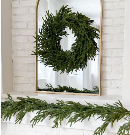 8 FT REAL TOUCH FAUX PINE GARLAND